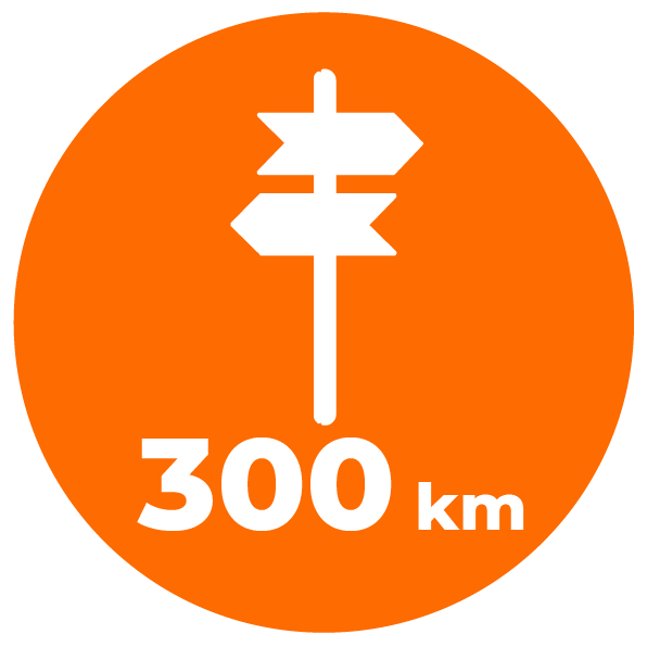 300 km rutavan